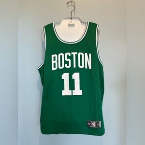 Fanatic’s Boston Celtics Kyrie Irving #11 green white NBA basketball jersey Med